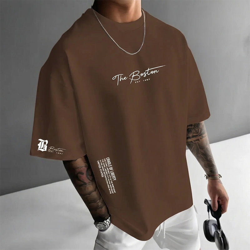 Marston - Boston Print T-Shirt