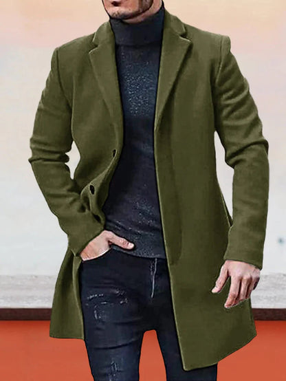 Norrell - Single-Breasted Wool-Blend Coat