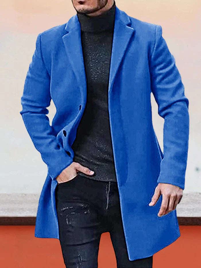 Norrell - Single-Breasted Wool-Blend Coat