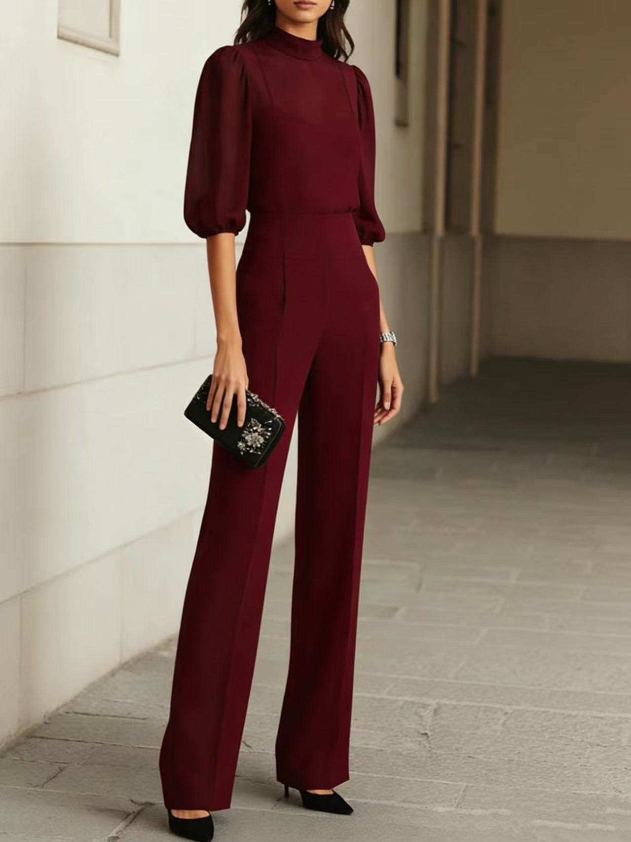 Nadie - Cotton-Linen Three-Piece Set