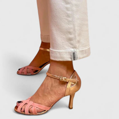 Rosa - Braided Open-Toe Heels