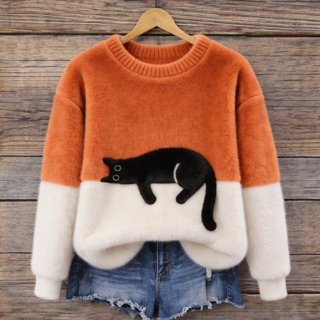 Reba - Cotton-Blend Cat Hoodie