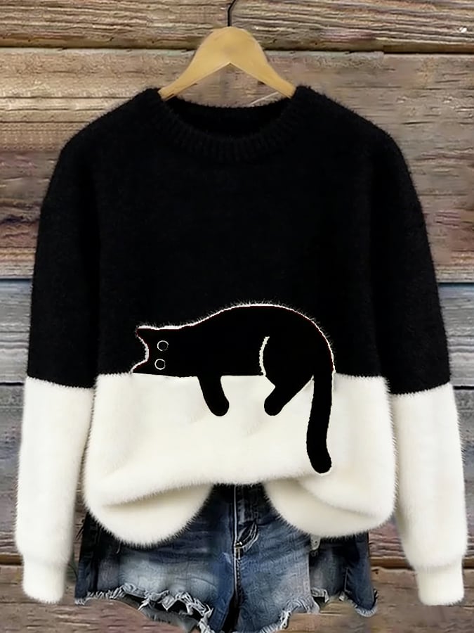 Reba - Cotton-Blend Cat Hoodie