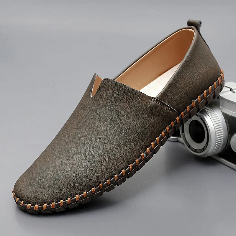 Rivaro - Polished Leather Loafers