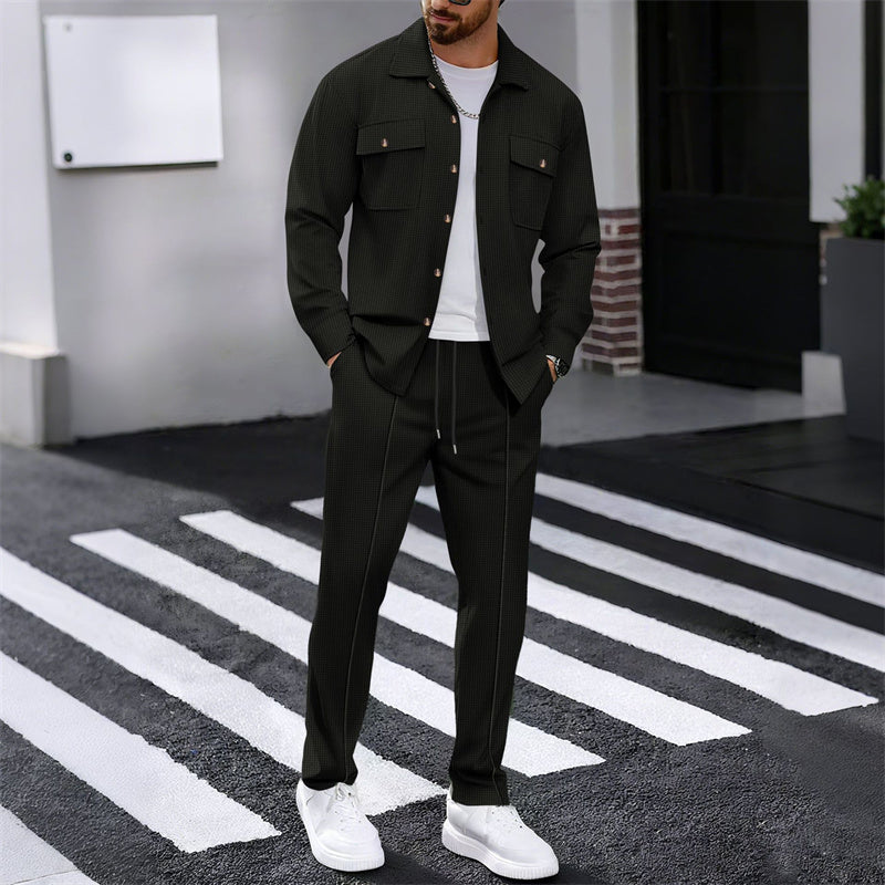 Rocky - Waffle Knit Jacket & Pants