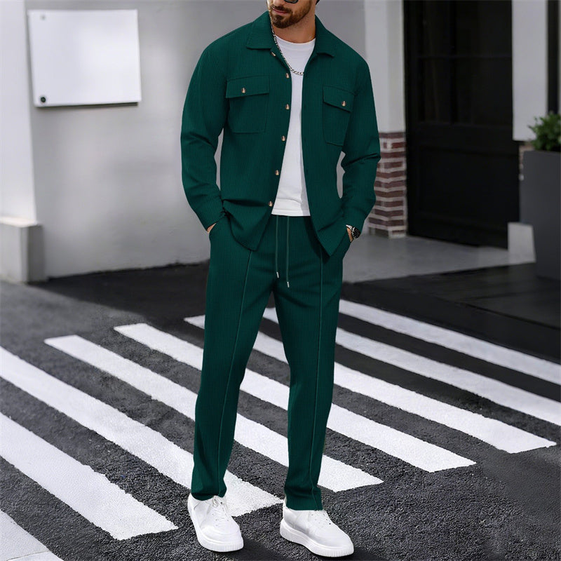 Rocky - Waffle Knit Jacket & Pants