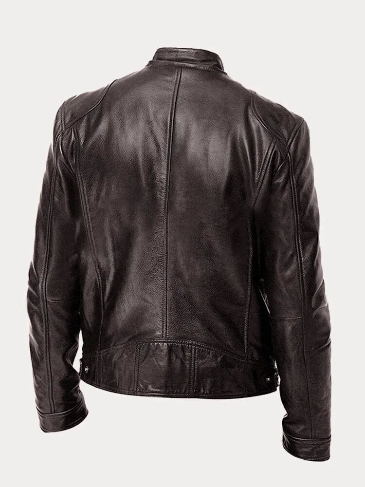 Neal - Structured Leather Jacket