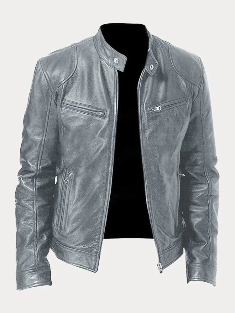 Neal - Structured Leather Jacket