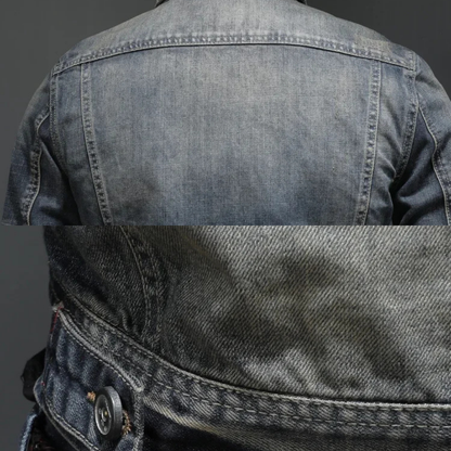 Keston - Zip-Through Denim Jacket