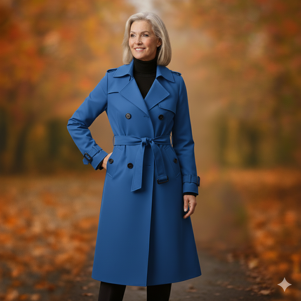 Sienna - Belted Double-Breasted Trench Coat