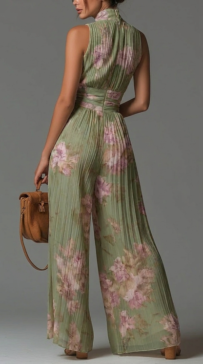 Tanya - Floral Chiffon Jumpsuit