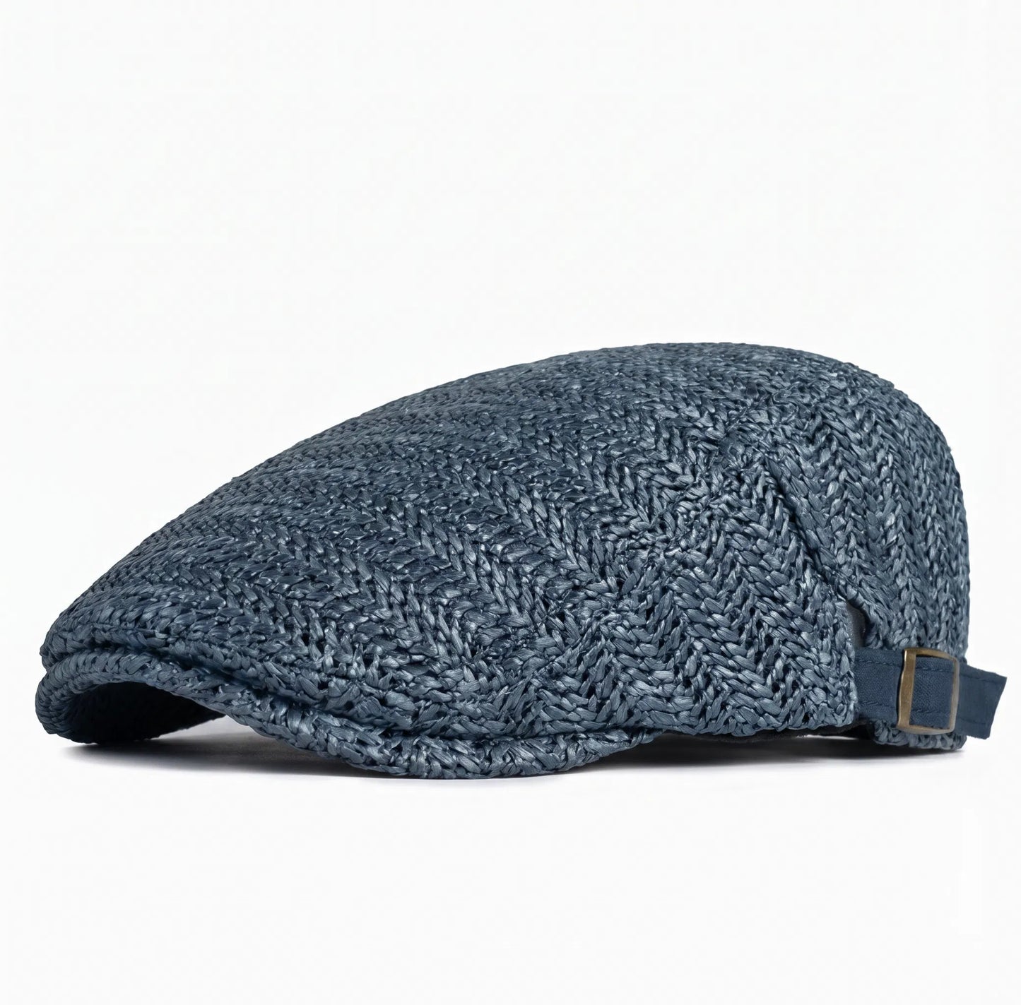 Tivaro - Herringbone Straw Flat Cap