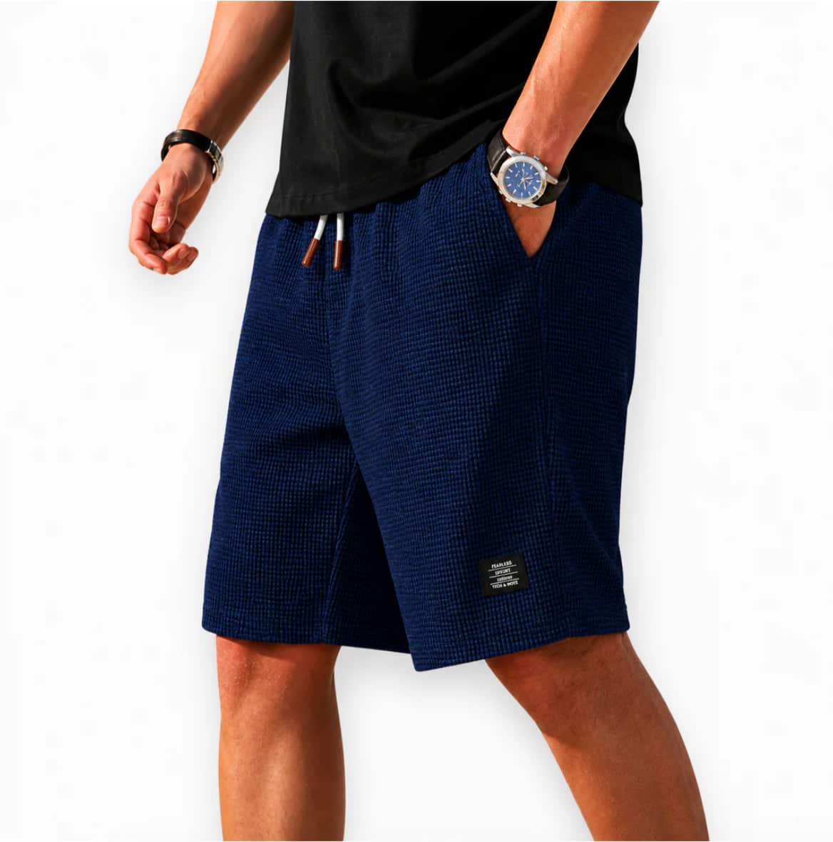 Levanto - Textured Waffle Shorts