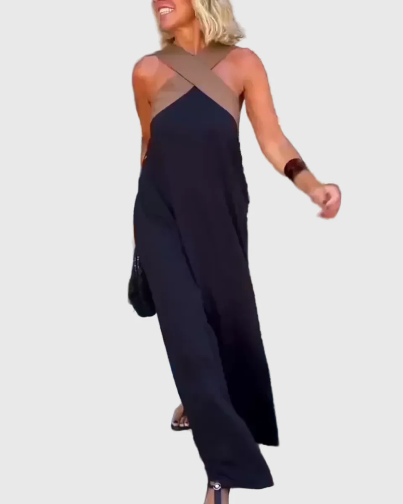 Sheila - Wrap-Front Maxi Dress