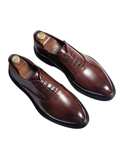Zackary - Lace-Up Leather Oxfords