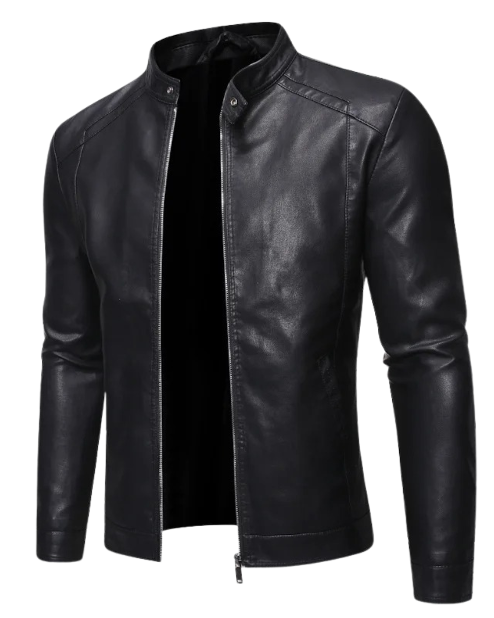 Varen - Stand-Collar Leather Jacket