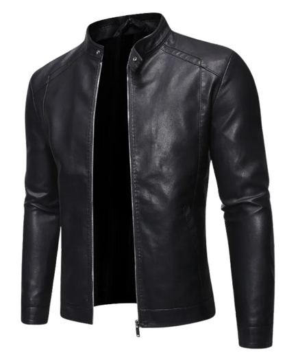 Varen - Stand-Collar Leather Jacket