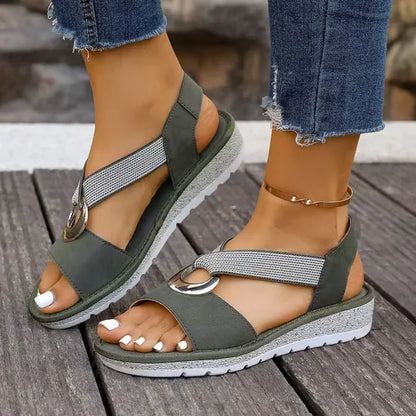 Vela - Cross-Strap Ring Sandal