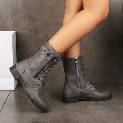 Velayne - Side-Zip Leather Boots