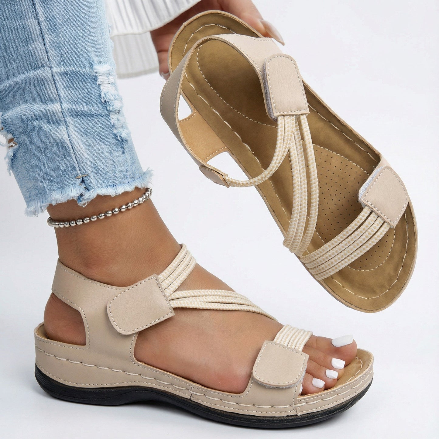 Vellora - Cushioned Walking Sandals