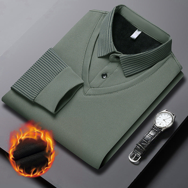 Wilburn - Cotton Striped-Collar Shirt Set