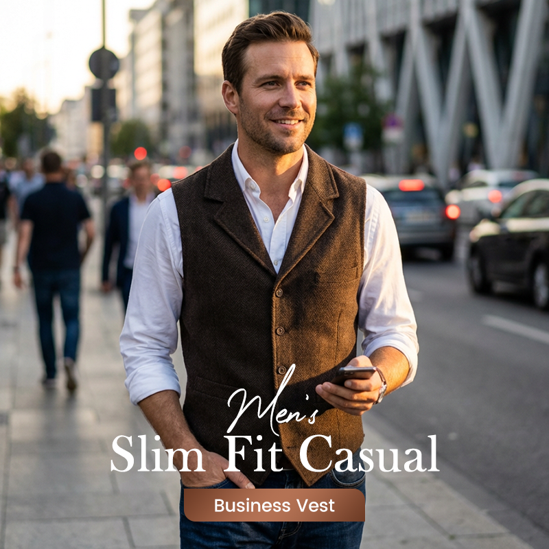 Xavier - Men's Slim Lapel Waistcoat