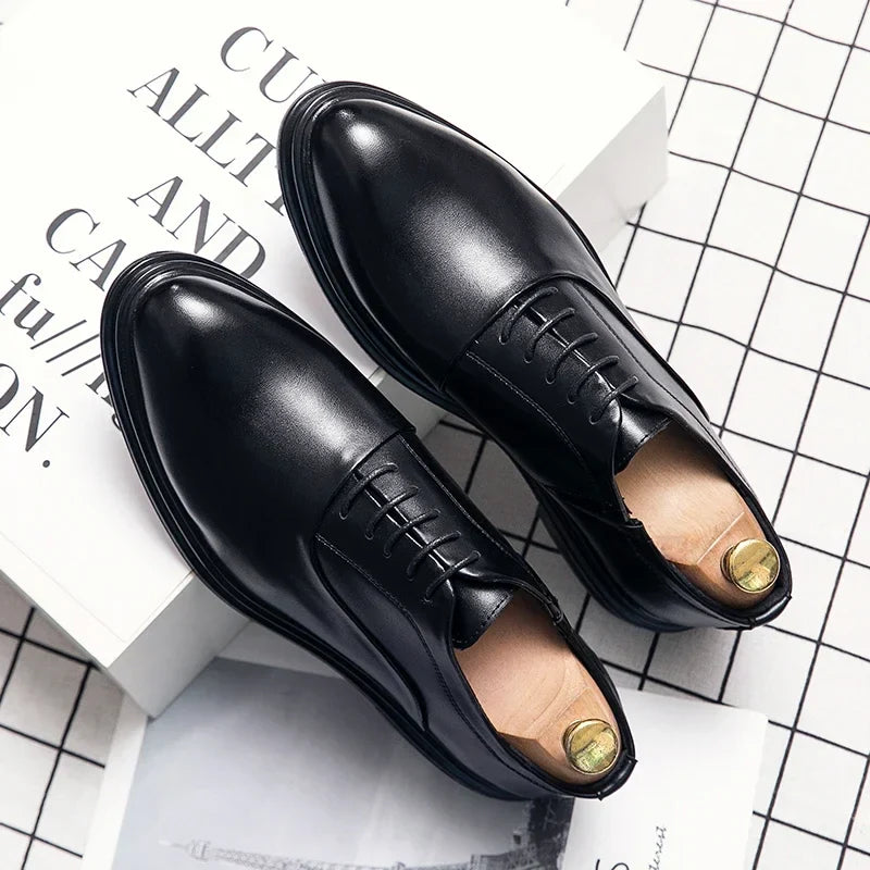 Zackary - Lace-Up Leather Oxfords