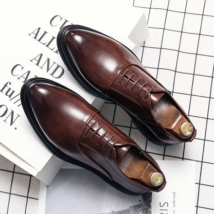 Zackary - Lace-Up Leather Oxfords