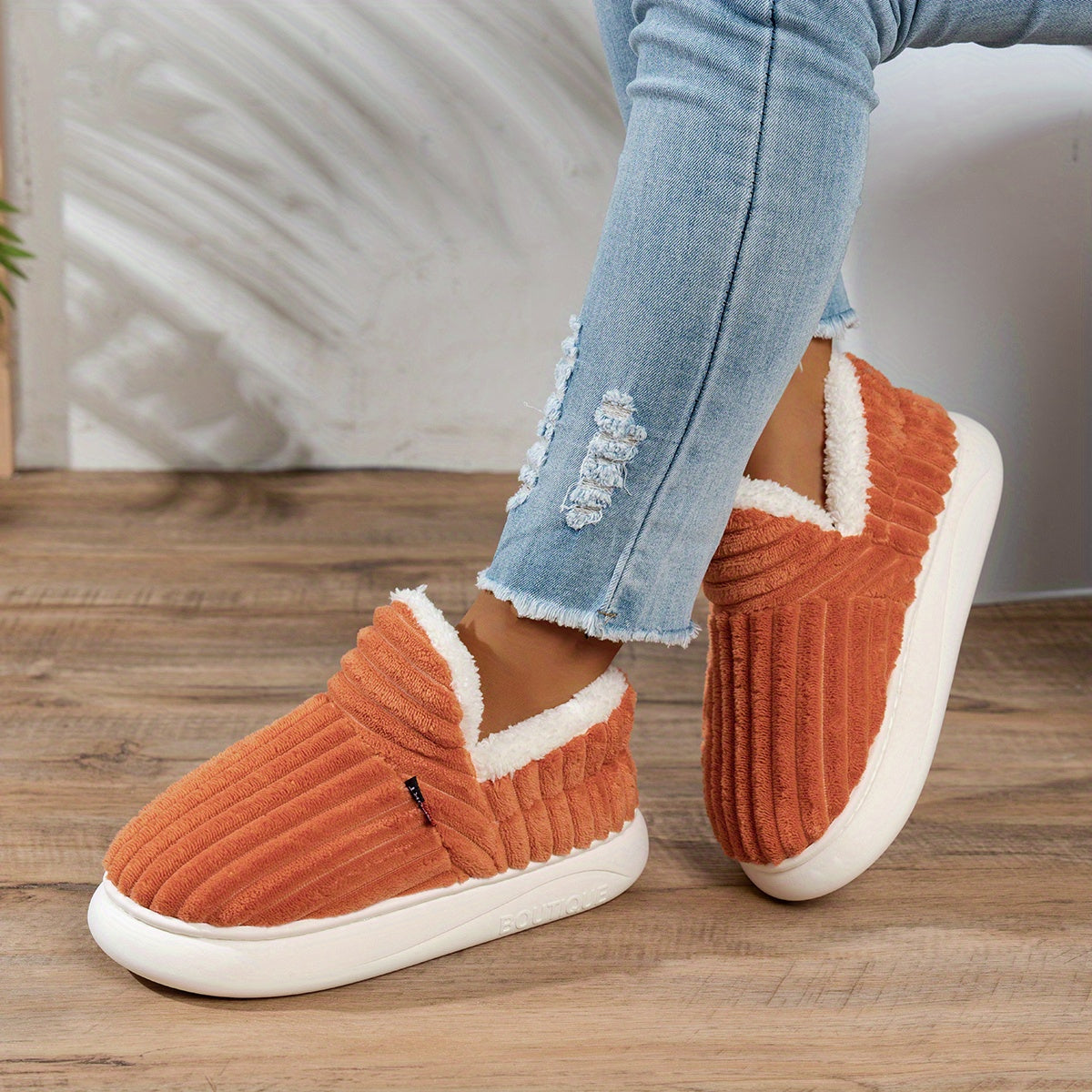 Sevra - Indoor-Outdoor Plush Slippers