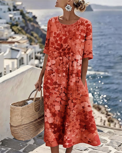 Josefina - Floral A-Line Midi Dress