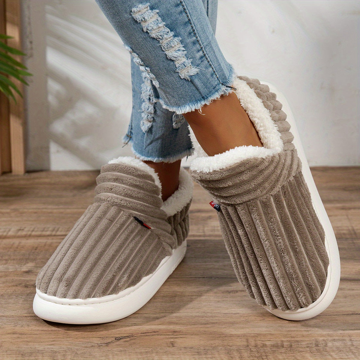 Sevra - Indoor-Outdoor Plush Slippers