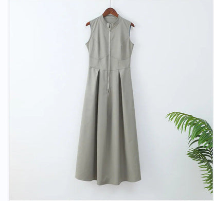 Felicia - Structured-Collar Maxi Dress