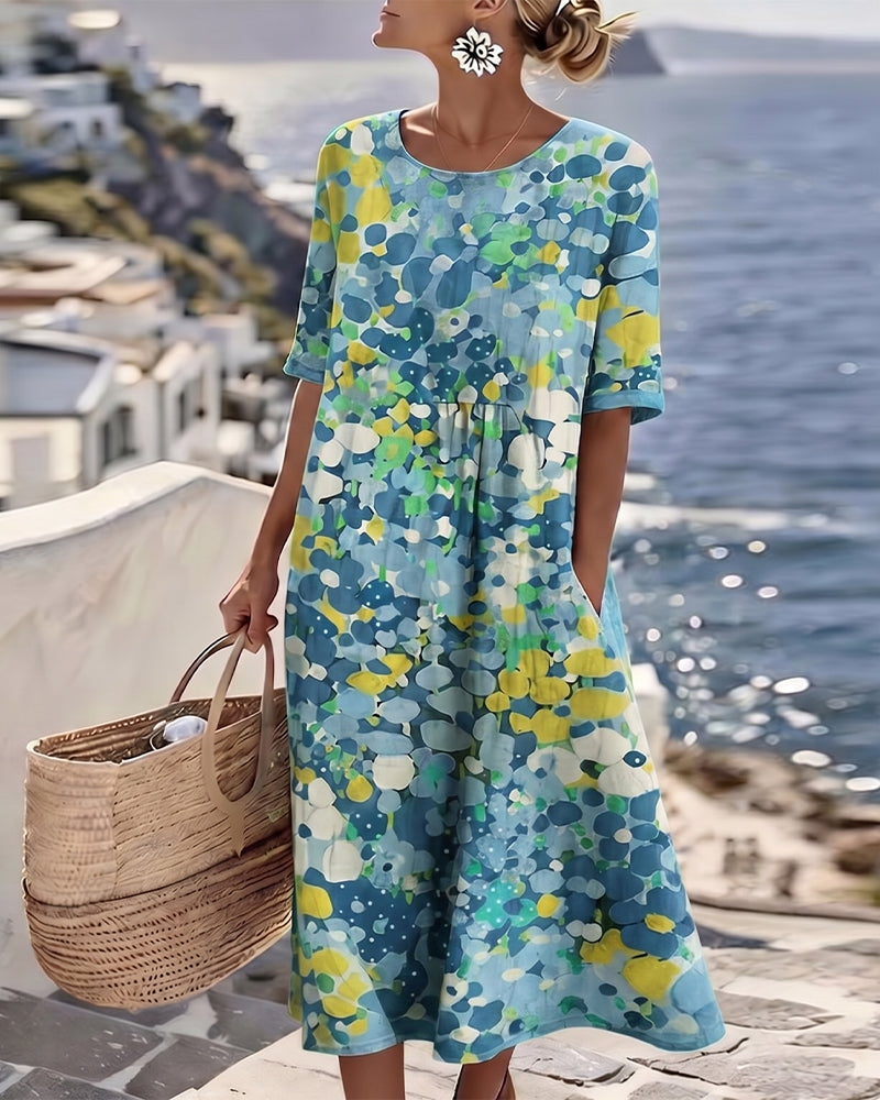 Josefina - Floral A-Line Midi Dress