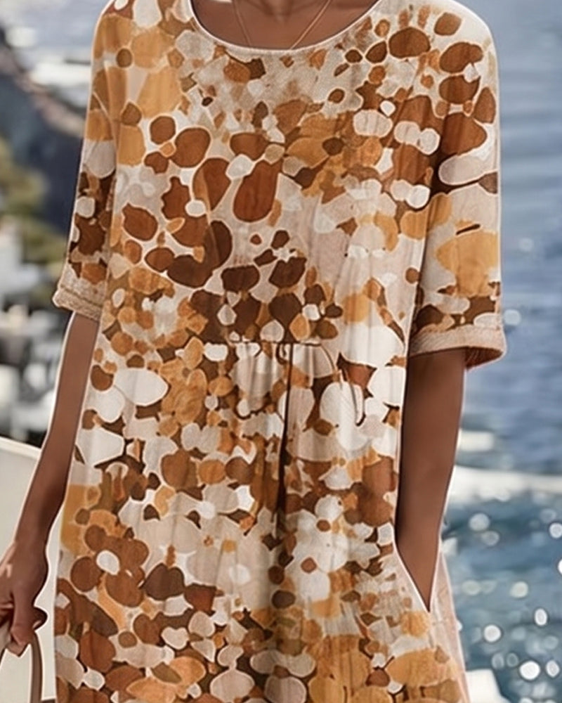 Josefina - Floral A-Line Midi Dress