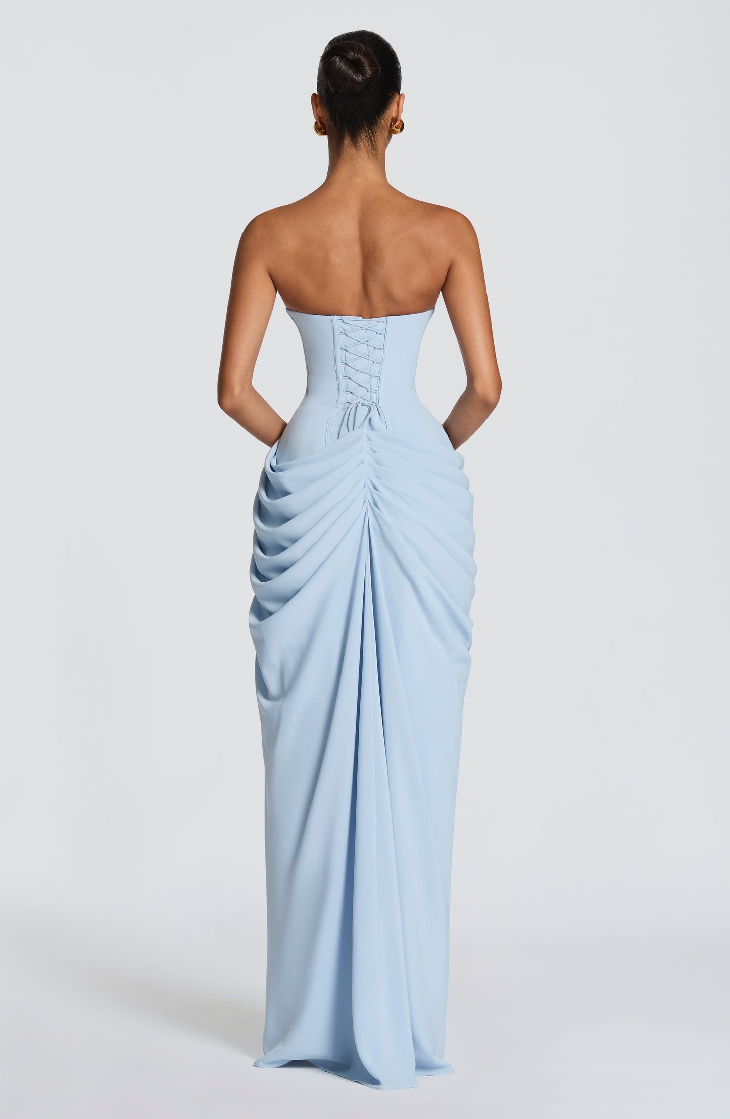 Lola - Corseted Strapless Maxi Dress