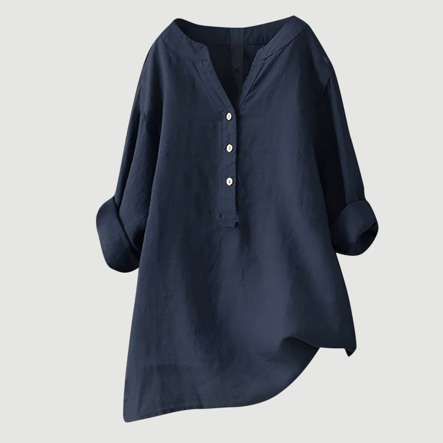 Raquel - Relaxed Button-Front Blouse