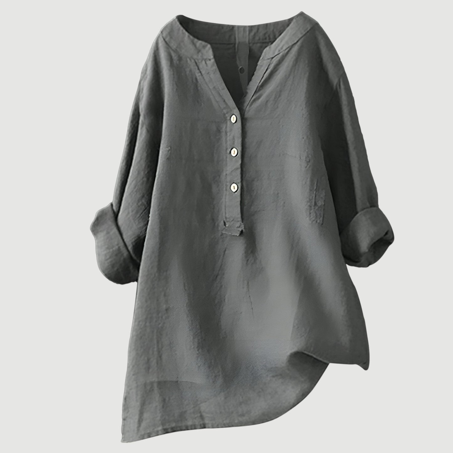 Raquel - Relaxed Button-Front Blouse