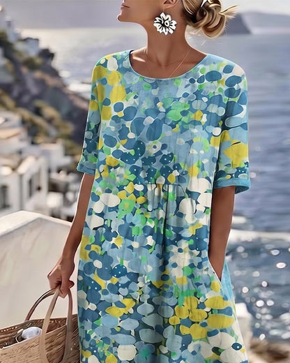 Josefina - Floral A-Line Midi Dress