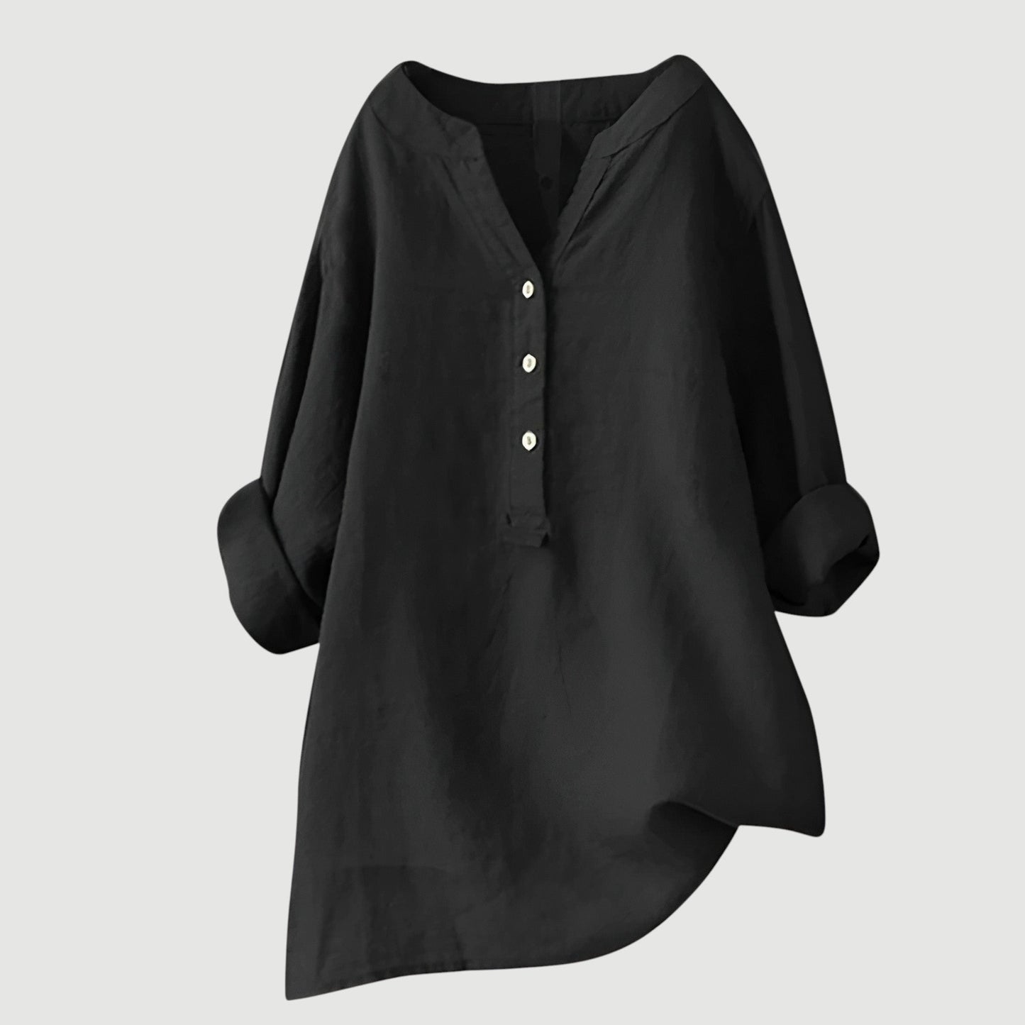 Raquel - Relaxed Button-Front Blouse