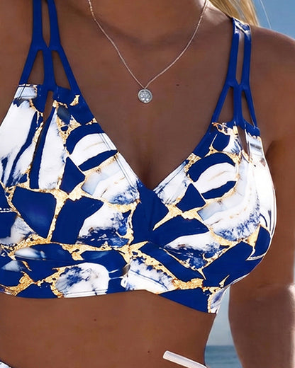 Odessa - Printed Cut-Out Bikini Set