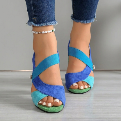 Lynne - Cushioned Heeled Sandals