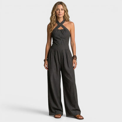 Bonita - Wide-Leg Wrap Jumpsuit