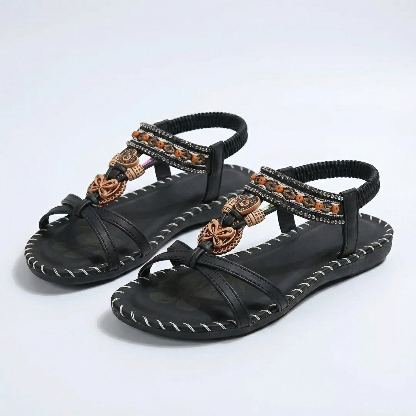 Henrietta - Cushioned Heel-Strap Sandals