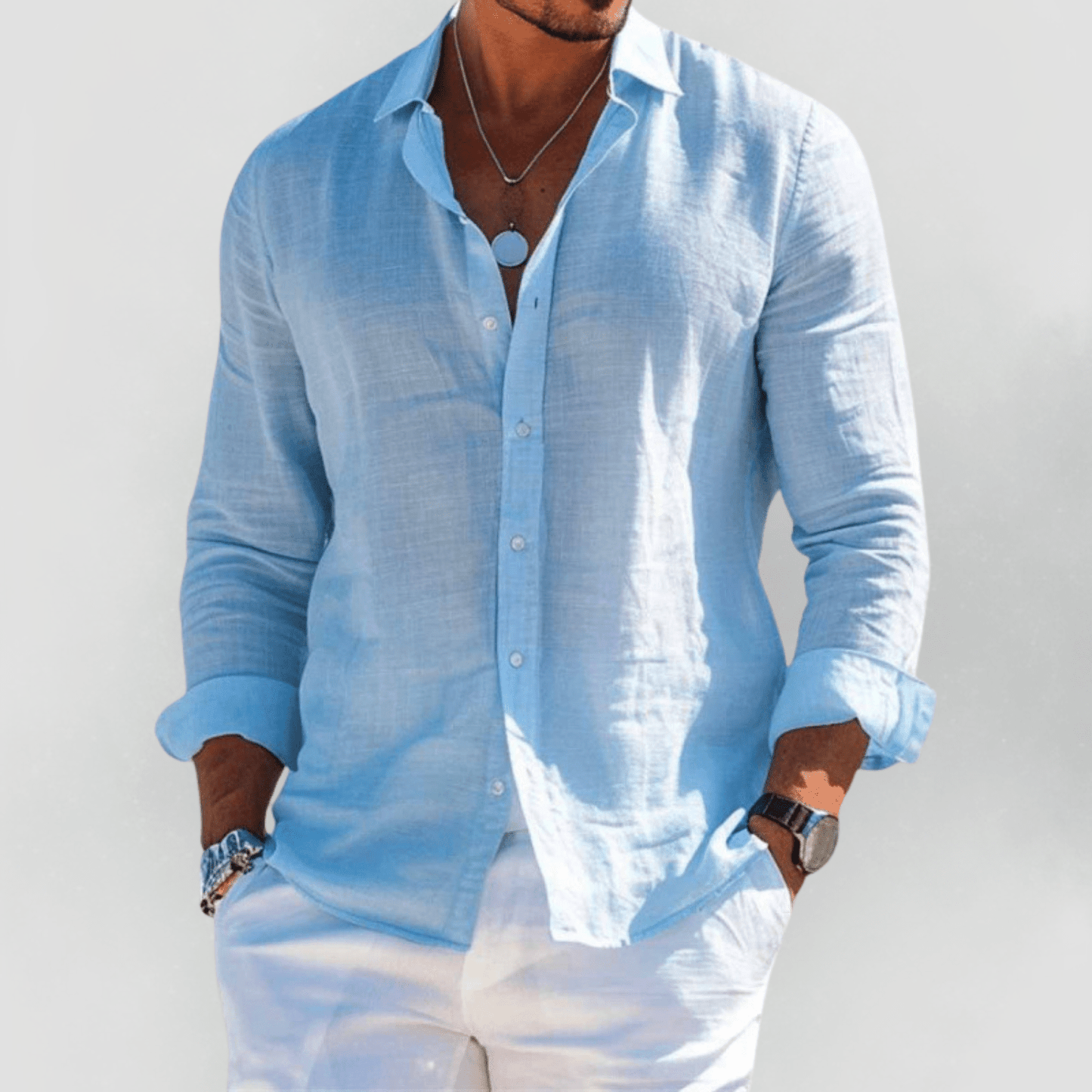Varello - Open-Collar Summer Shirt