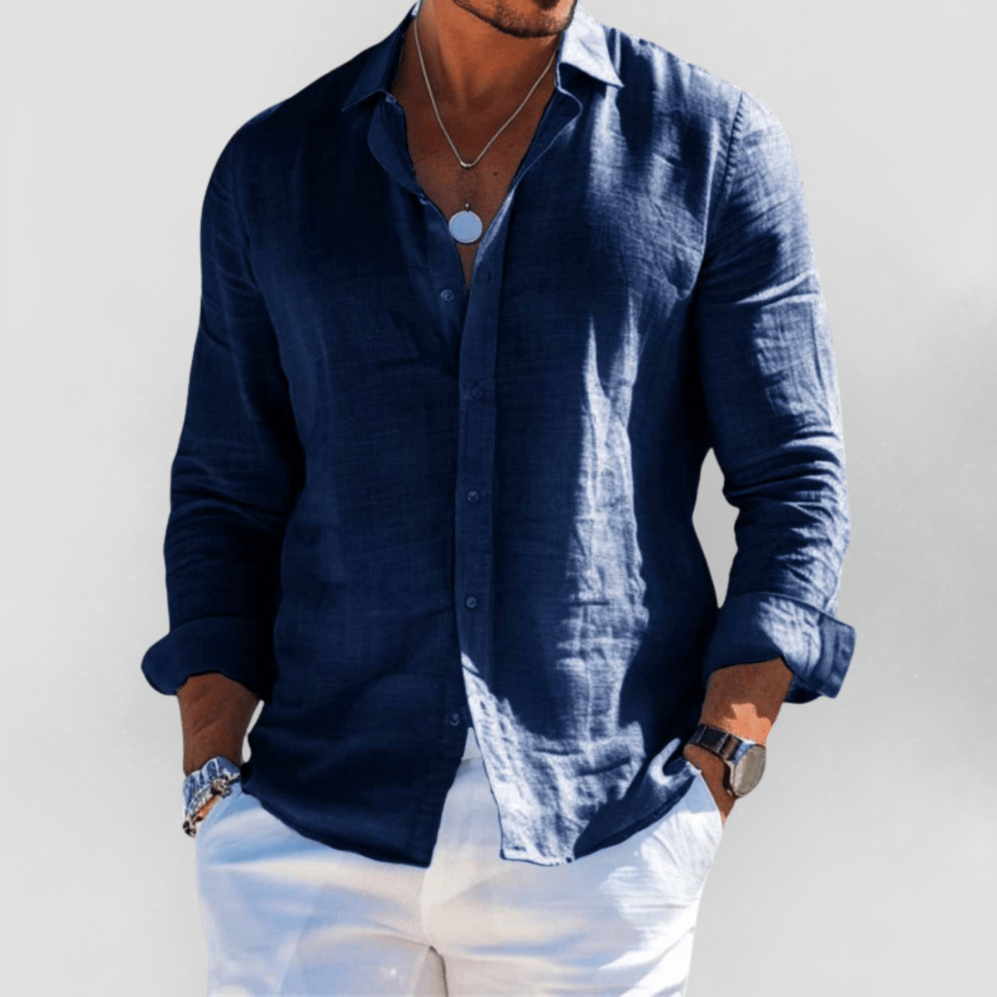 Varello - Open-Collar Summer Shirt