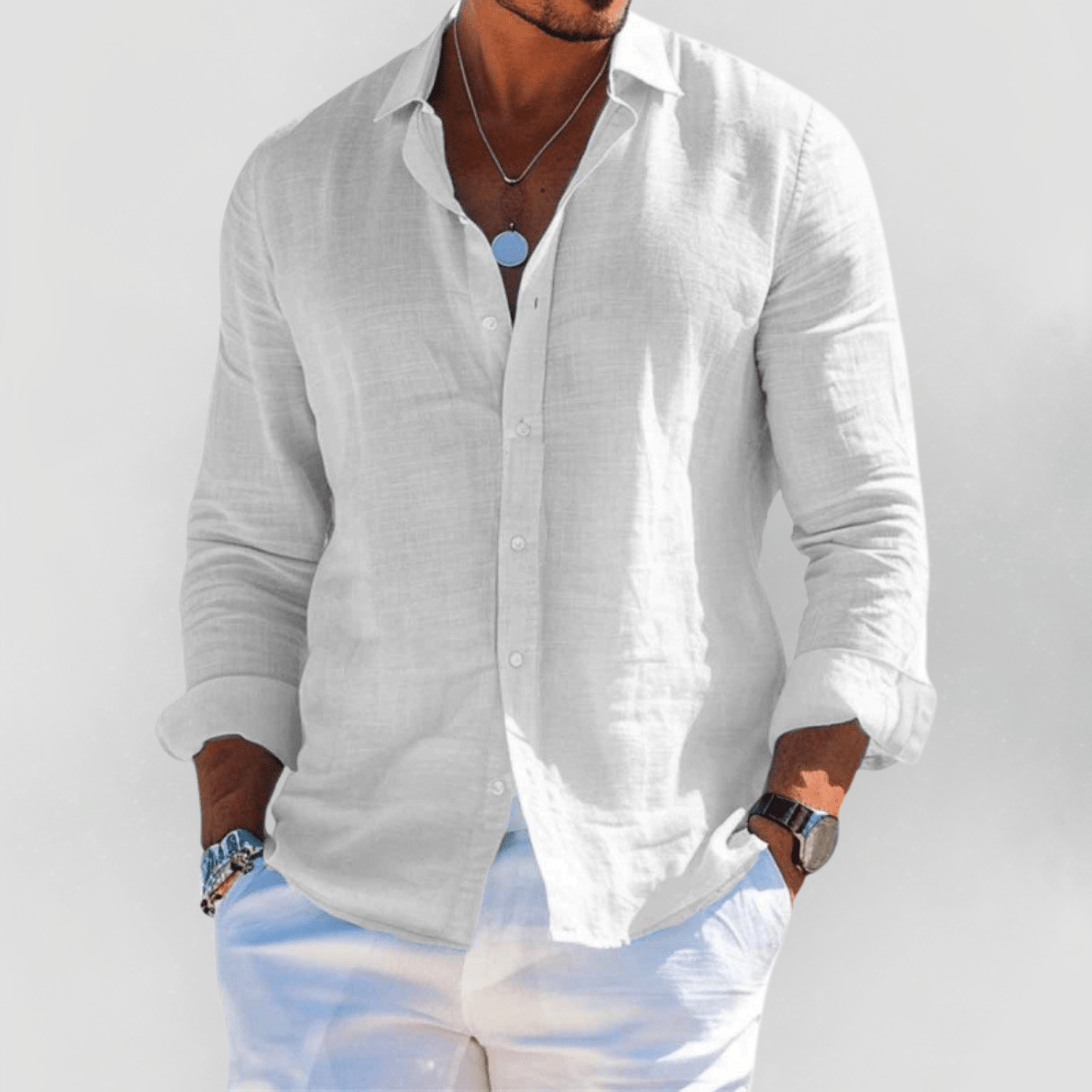 Varello - Open-Collar Summer Shirt