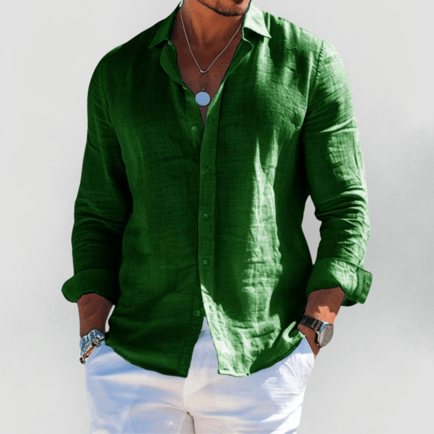 Varello - Open-Collar Summer Shirt