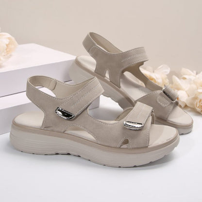Vionne - Adjustable Strap Wedge Sandals