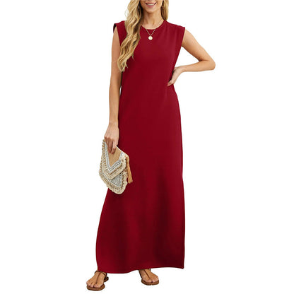 Lorrie - Cotton-Blend Split-Hem Dress