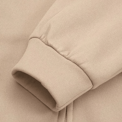 Saundra - Longline Fleece Zip Hoodie